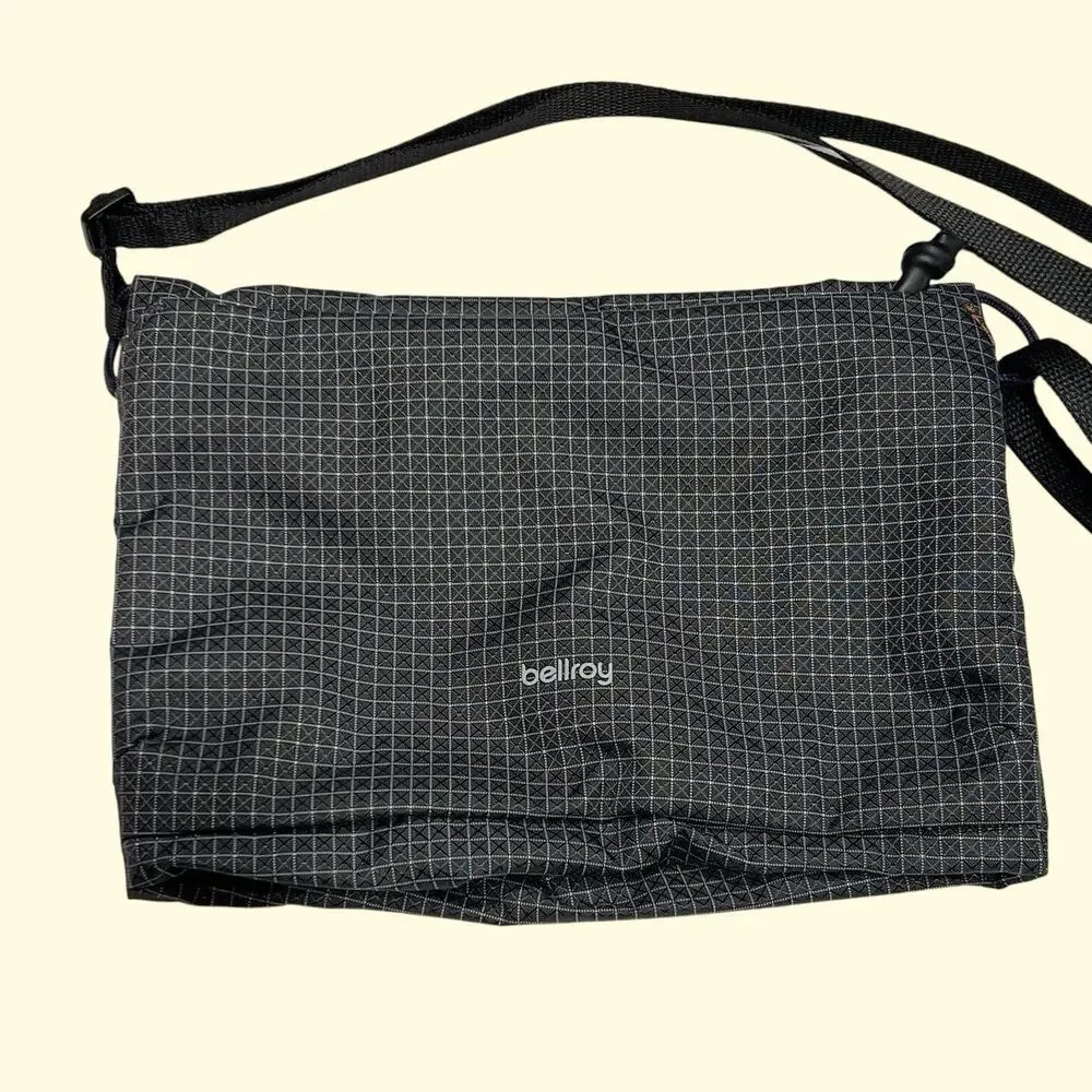 Bellroy Lite Sacoche Shadow Grid Shoulder Bag Crossbody Lightweight Travel Gray